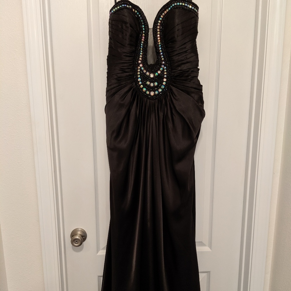 Black evening gown